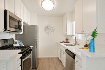 Stainless steel appliances in select homes