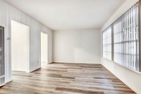 Los Angeles apartment for rent - a bedroom with hardwood floors and white walls