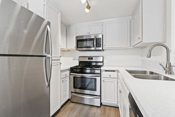 Stainless steel appliances in select homes