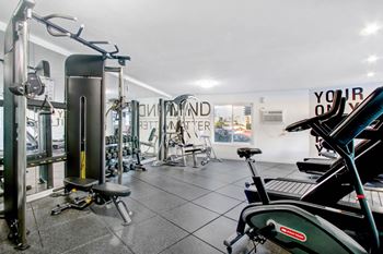 Rooftop fitness center