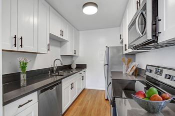 Stainless steel appliances in select homes
