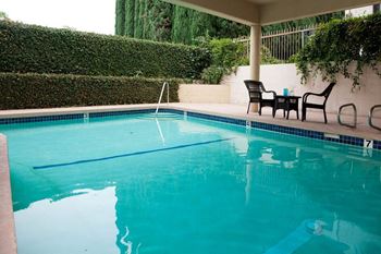 Shimmering swimming pool