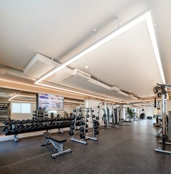 24/7 Fully equipped fitness center