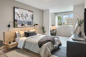 Oversized, triple pane bedroom windows
