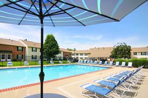 Indianapolis apartment for rent - Outdoor Swimming Pool at Chelsea Village Apartments