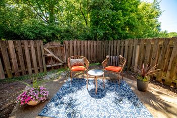 Enormous fenced garden patios*