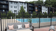 Lorton apartment for rent - Deck View of Pool at The Woods of Fairfax Apartments, Lorton, Virginia