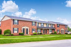 Mishawaka apartment for rent - Exterior Building at  Addison on Main with beautifully landscaped grounds