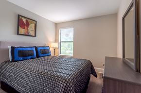 Hollywood apartment for rent - Bedroom with a window at Halcyon Apartments, Hollywood, FL.