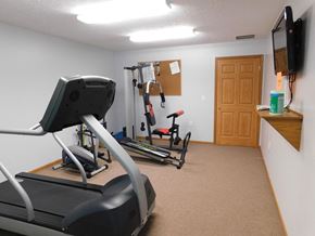 West Lafayette apartment for rent - Fitness center with cardio equipment at Chapelgate Park Apartments