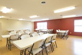 Hobart apartment for rent - Community room with ample seating at Kirby Manor
