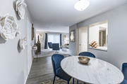 Lorton apartment for rent - Dining and living room in a 2-bedroom, 1-bath at The Woods of Fairfax Apartments, Virginia 22079