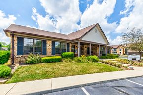 Indianapolis apartment for rent - Leasing office & clubhouse exterior at Cedar Ridge Apartments