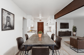 Shiloh apartment for rent - A dining room with a table and chairs.
