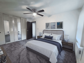 Mt. Vernon apartment for rent - furnished Bedroom at Chesterfield Village Apartments in  Mt Vernon IL