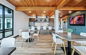 Auburn apartment for rent - Resident lounge kitchen and seating area