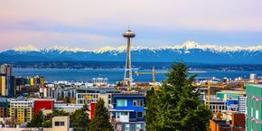 Seattle apartment for rent - View of Space Needle from The Lyric