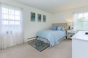 Ithaca apartment for rent - a bedroom with a bed and a window