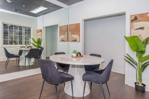 Watchung apartment for rent - a dining room with a table and chairs