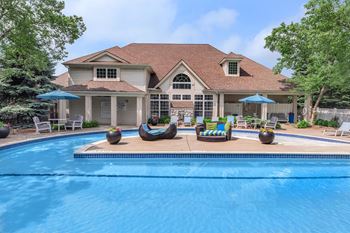 Resort-style swimming pool