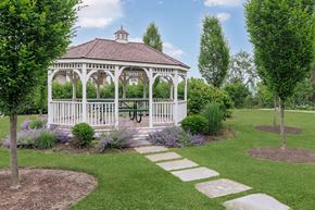 Ithaca apartment for rent - a gazebo in the middle of a garden