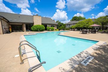 Clinton Township apartment for rent - A swimming pool with a sign that says "NO DIVING".