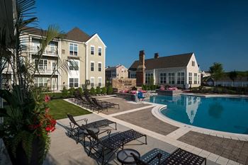 Pool with lounge chairs