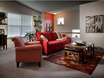 Carpeted living area