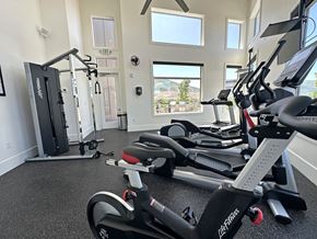Draper apartment for rent - Fitness center with cardio and strength equipment at Liberty Point Apartments, Draper, UT 84020