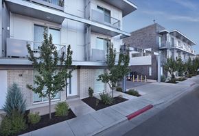 Salt Lake City townhouse for rent - sidewalk and trees in front of it at Liberty Square Apartments - Saltlake City, UT Apartments, Apartments, Saltlake City, UT