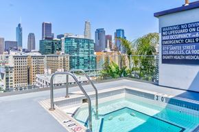 Los Angeles apartment for rent - Serene spa on Maxfield rooftop overlooking the breathtaking Downtown Los Angeles skyline