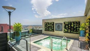Entertainment lounge by pool