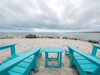 Private community beach