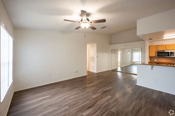 Wood style flooring in living area*