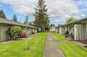 Landscaped courtyard