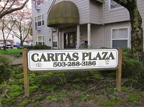 Portland apartment for rent - a sign in front of a house that reads cardiac plaza