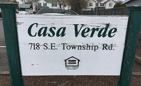 Canby apartment for rent - a sign in front of a street