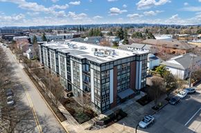 Happy Valley apartment for rent - an aerial view of a large building with a silver roof