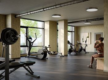 Fully-equipped fitness center