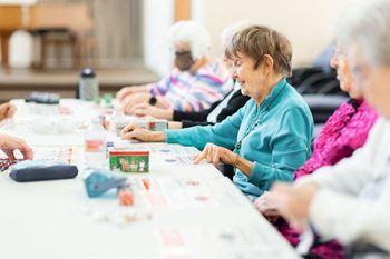 Daily activities, entertainment – bands, bingo, book club, movie nights, & more!