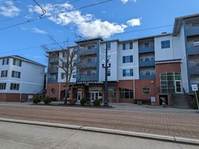 Hillsboro apartment for rent - A street view of a building with the words "CITY CENTER APARTMENTS" on it.