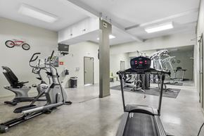 Albuquerque apartment for rent - A gym with treadmills, exercise bikes, and other equipment.