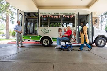 Community bus for group outings & shopping
