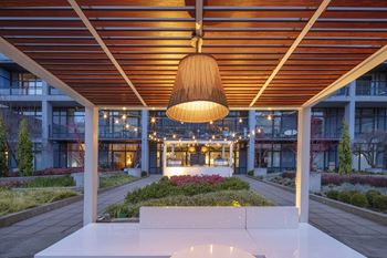 Outdoor terrace with bbq area