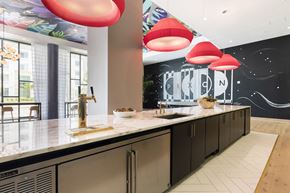 Orlando apartment for rent - communal kitchen and bar in Pixon's clubhouse at Lake Nona Pixon, Orlando, FL