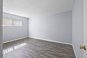 Sarasota apartment for rent - an empty living room with wood flooring and a window