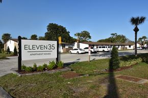 Melbourne apartment for rent - The Eleven35 Apartments sign at the entrance of the community