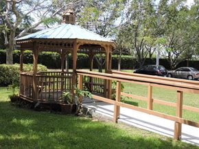Deerfield Beach apartment for rent - relaxing gazebo at B'nai B'rith I, II, & III apartments in deerfield beach