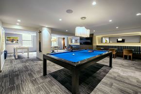 Hoboken apartment for rent - our games room is the perfect place to play a game of pool