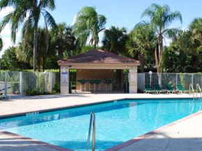 Lantana apartment for rent - Fenced in Swimming Pool with Sundeck and Lounge Chairs Next to Cabana